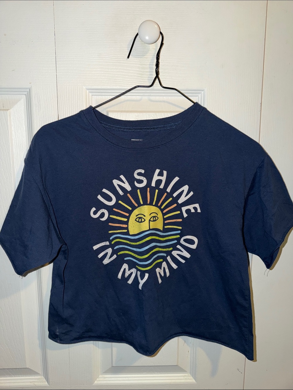 Unbranded Navy 'Sunshine In My Mind' Graphic Tee